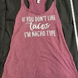 BELLA + CANVAS Women's Maroon Graphic Tank Top Size S